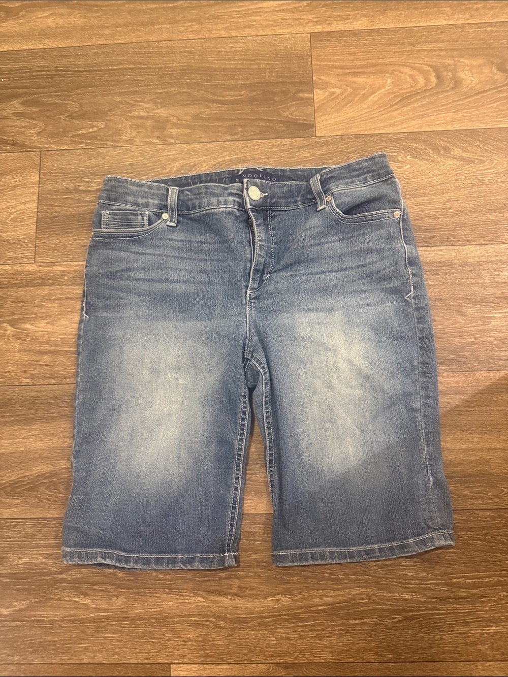 Bandolino Blue Denim Shorts with Faded Detailing